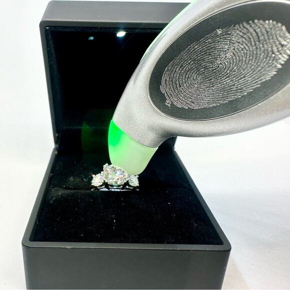 Cushion Cut Moissanite Ring 3 Stone Trilogy Engagement Wedding GRA 18K 925 - Picture 3 of 12